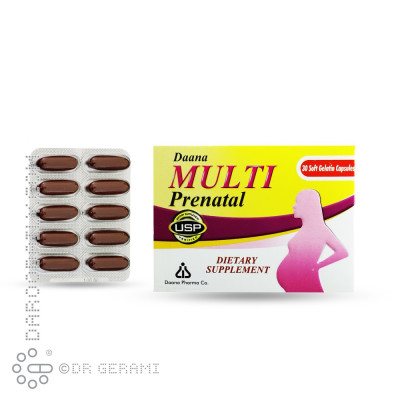 سافت ژل مولتی پریناتال دانا 30 عددی