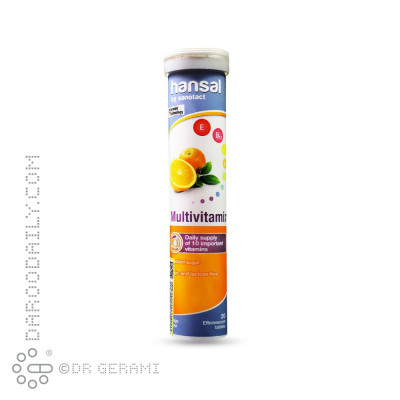 قرص جوشان مولتی ویتامین هانسال 20 عددی