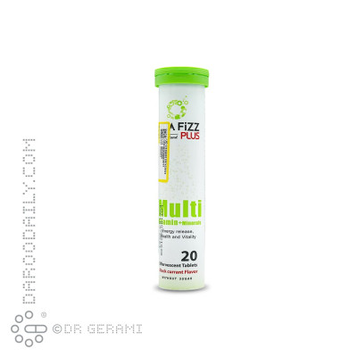 قرص جوشان مولتی ویتامین پلاس مینرال لیمویی ویتافیز پلاس 20 عددی