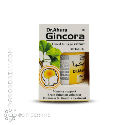 قرص جینکورا اهورا دارو 30 عددی