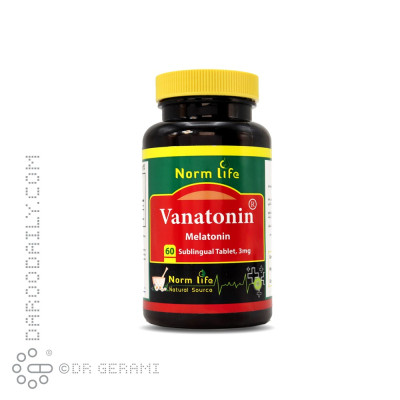 قرص زیر زبانی واناتونین ملاتونین 3 میلی گرمی نورم لایف 60 عددی