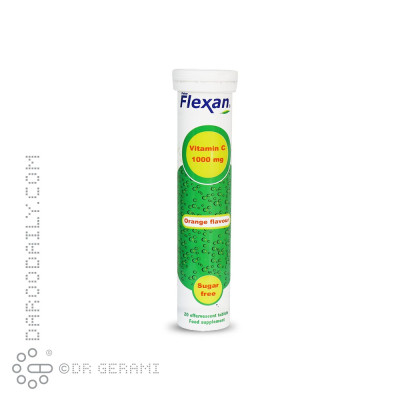 قرص جوشان 1000 میلی گرمی ویتامین C فلکسان فیشر 20 عددی