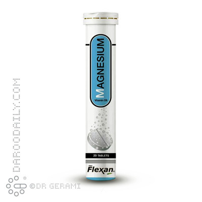 قرص جوشان منیزیم و B6 فلکسان فیشر 20 عددی