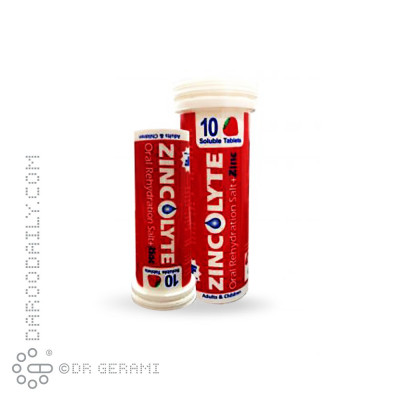 قرص جوشان ORS توت فرنگی زینکولایت آیریک 10 عددی