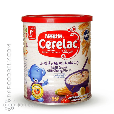 سرلاک چند غله با تکه های گیلاس نستله 400 گرمی