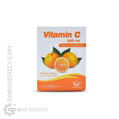 قرص جویدنی ۵۰۰ میلی گرمی ویتامین C سیمرغ دارو عطار 60 عددی