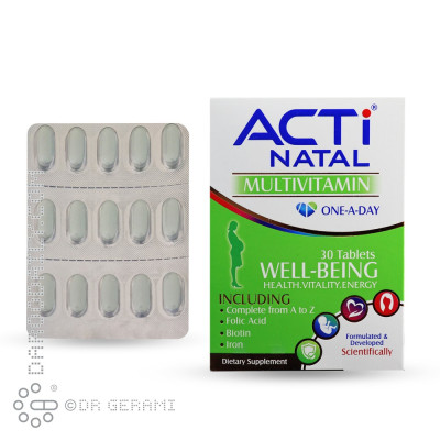 قرص مولتی ویتامین اکتی ناتال لیبرتی 30 عددی