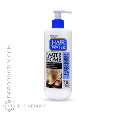 کرم مو حاوی کلاژن و کراتین واتر بمب کامان 400 میلی لیتری