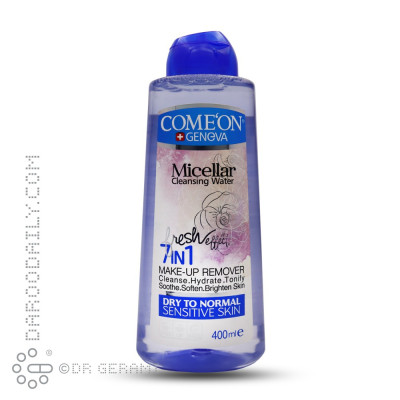 محلول میسلار واتر پاک کننده آرایش پوست خشک کامان 400 میلی لیتری