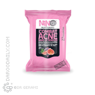 دستمال مرطوب آرایشی ضد آکنه نینو 27 عددی