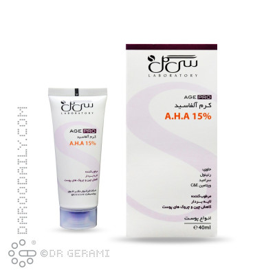 کرم لایه بردار آلفاسید 15 درصد AHA مدل Age Pro سی گل 40 میلی لیتری