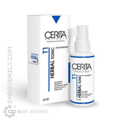 هیرتونیک گیاهی T1 برای انواع مو سریتا 60 میلی لیتری