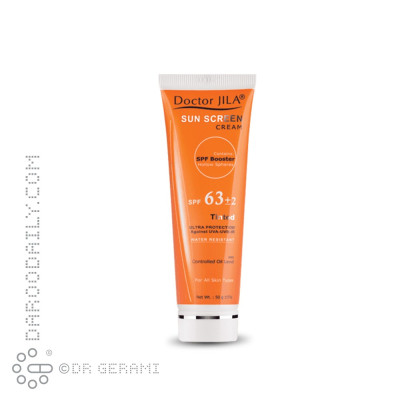 كرم ضد آفتاب رنگی SPF63 دکتر ژیلا 50 گرمی