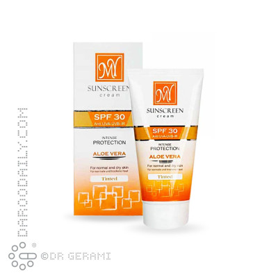 کرم ضد آفتاب رنگی پوست های خشک SPF 30 مای ۵۰ میلی لیتری