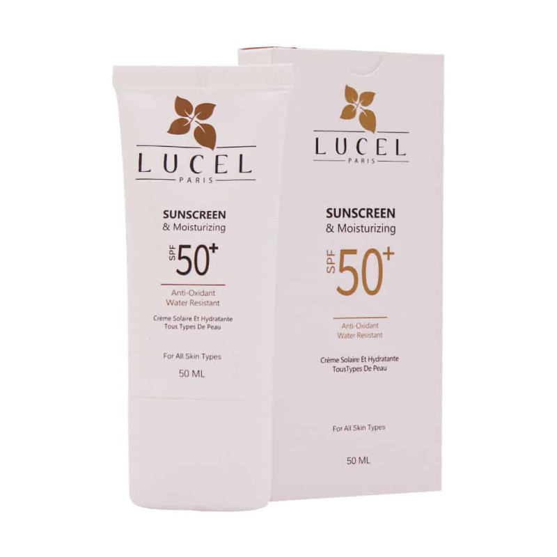 کرم ضد آفتاب SPF50 لوسل مناسب انواع پوست 50 میلی لیتر