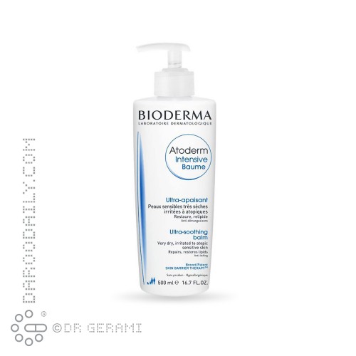 بالم ترمیم کننده پوست حساس مدل Atoderm Intensive بایودرما 500 میلی لیتری