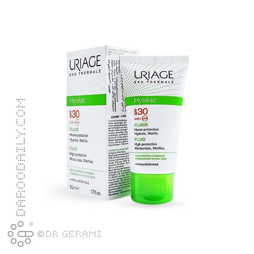فلوئید ضد آفتاب پوست های چرب و مختلط SPF30 هیسه اک اوریاژ 50 میلی لیتری