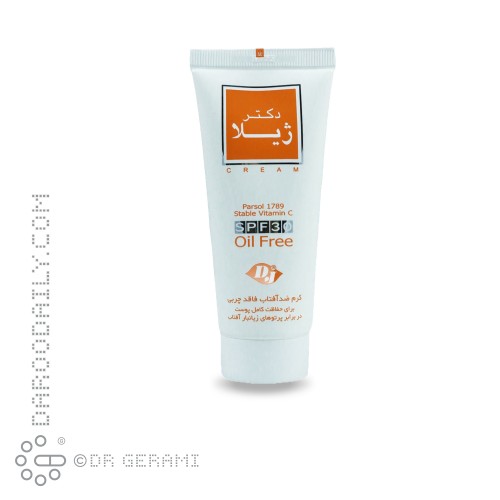 كرم ضد آفتاب بی رنگ فاقد چربی SPF30 دکتر ژیلا 65 گرمی