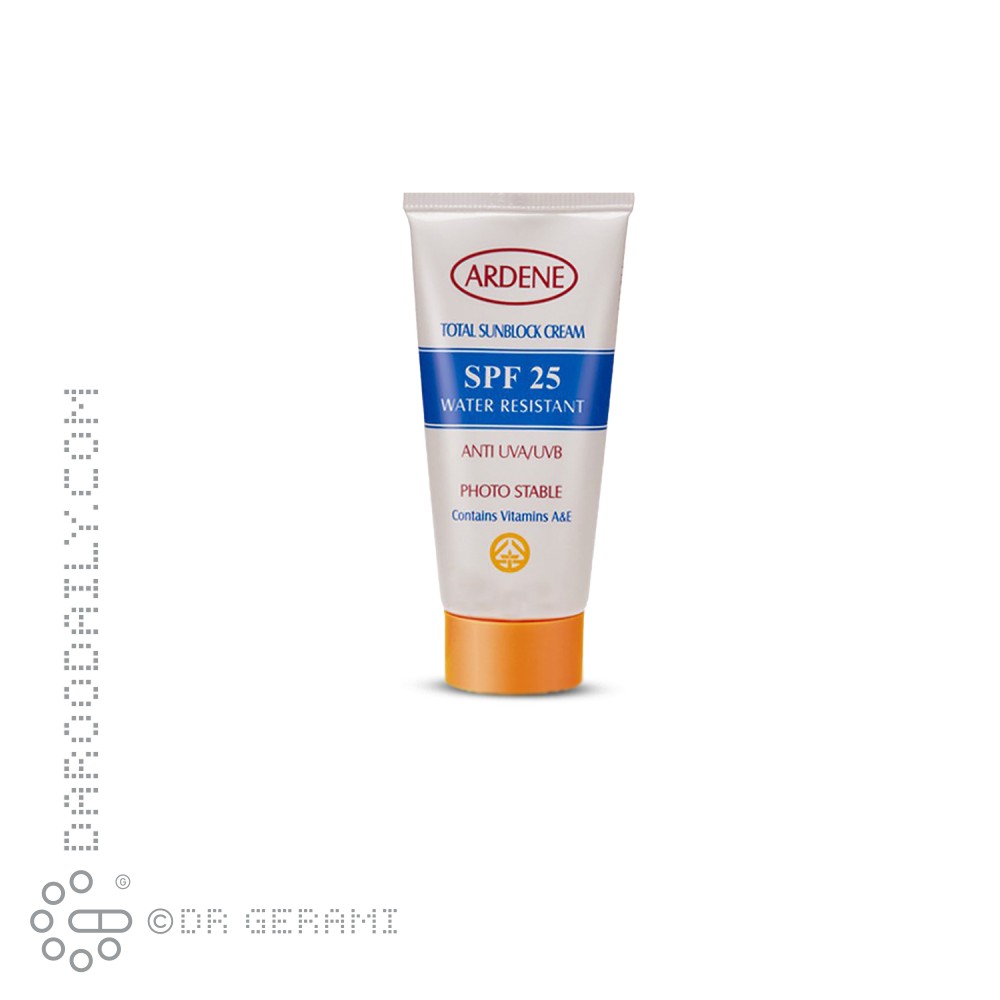 کرم ضد آفتاب پوست خشک و معمولی SPF25 آردن 50 گرمی
