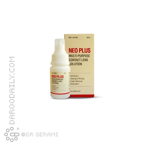 محلول شستشوی لنز مدل Neo Plus نئو ویژن 60 میلی لیتری