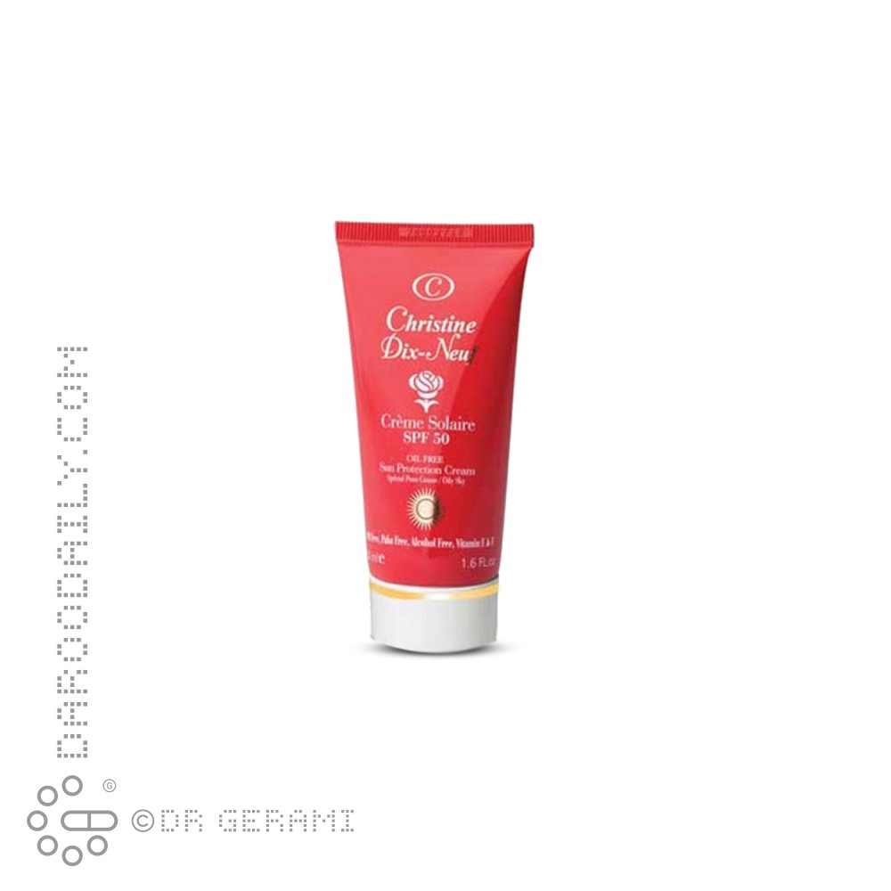 کرم ضد آفتاب پوست چرب فاقد چربی SPF50 کریستین دیزنف 50 میلی لیتری