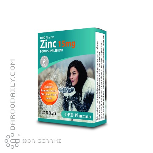 قرص زینک 15 میلی گرمی او پی دی فارما 30 عددی