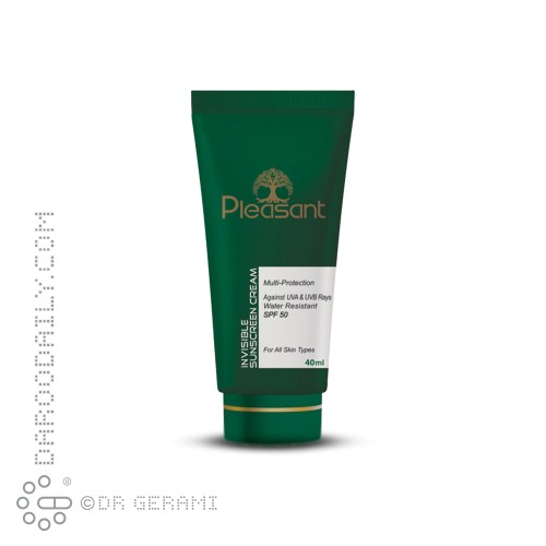 کرم ضد آفتاب بی رنگ SPF50 پلزنت 40 میلی لیتری