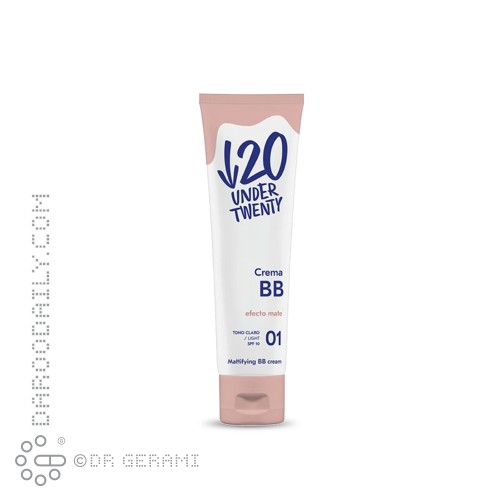 بی بی کرم بژ روشن پوست چرب فاقد چربی SPF10 آندر تونتی شماره 01