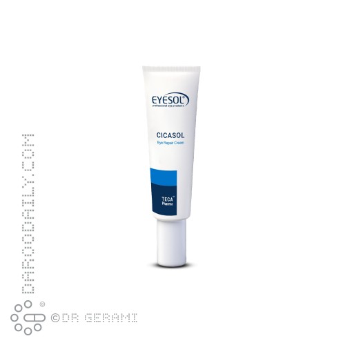 کرم ترمیم کننده دور چشم مدل Cicasol آیسول 10 میلی لیتری
