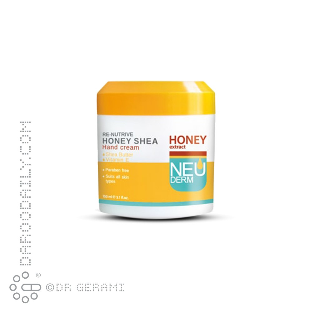 کرم مرطوب کننده دست مدل Renutrive Honey Shea نئودرم 150 میلی لیتری