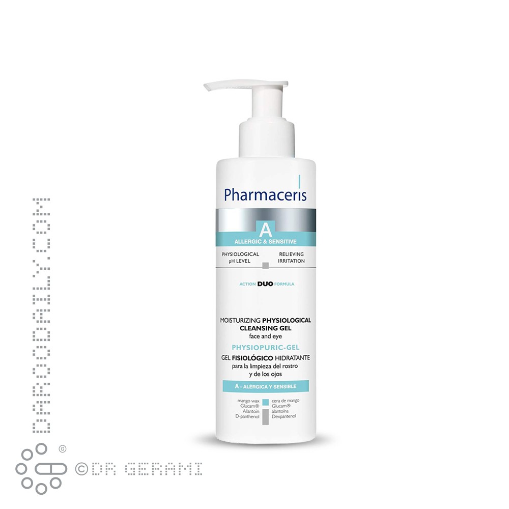 ژل پاک کننده و مرطوب کننده صورت و دور چشم مدل Physiological فارماسریز 190 میلی لیتری