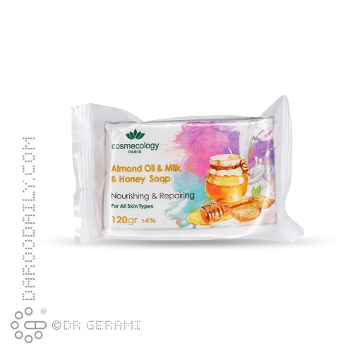 صابون روغن بادام و شیر و عسل کاسمکولوژی 120 گرمی