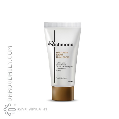 کرم ضد آفتاب بی رنگ SPF50 ریچموند 40 میلی لیتری