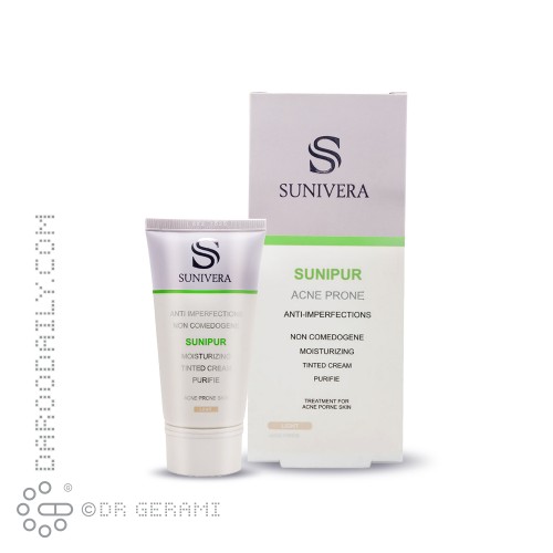 کرم ضد جوش بژ روشن مدل Sunipur سانیورا 30 میلی لیتری