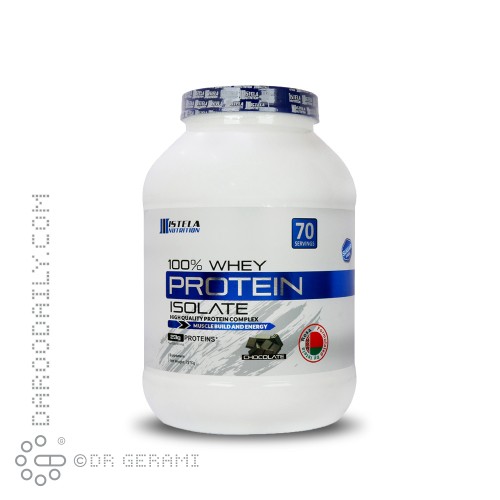 پودر پروتئین وی 100 درصد شکلاتی استلا نوتریشن 2270 گرمی
