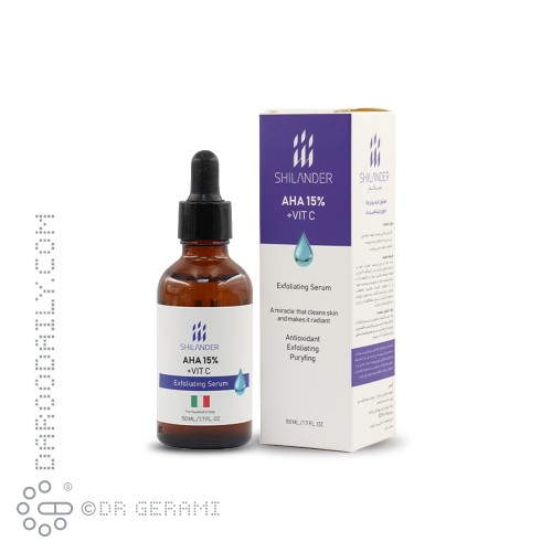 سرم لایه بردار 15 درصد AHA و ویتامین C شیلاندر 50 میلی لیتری