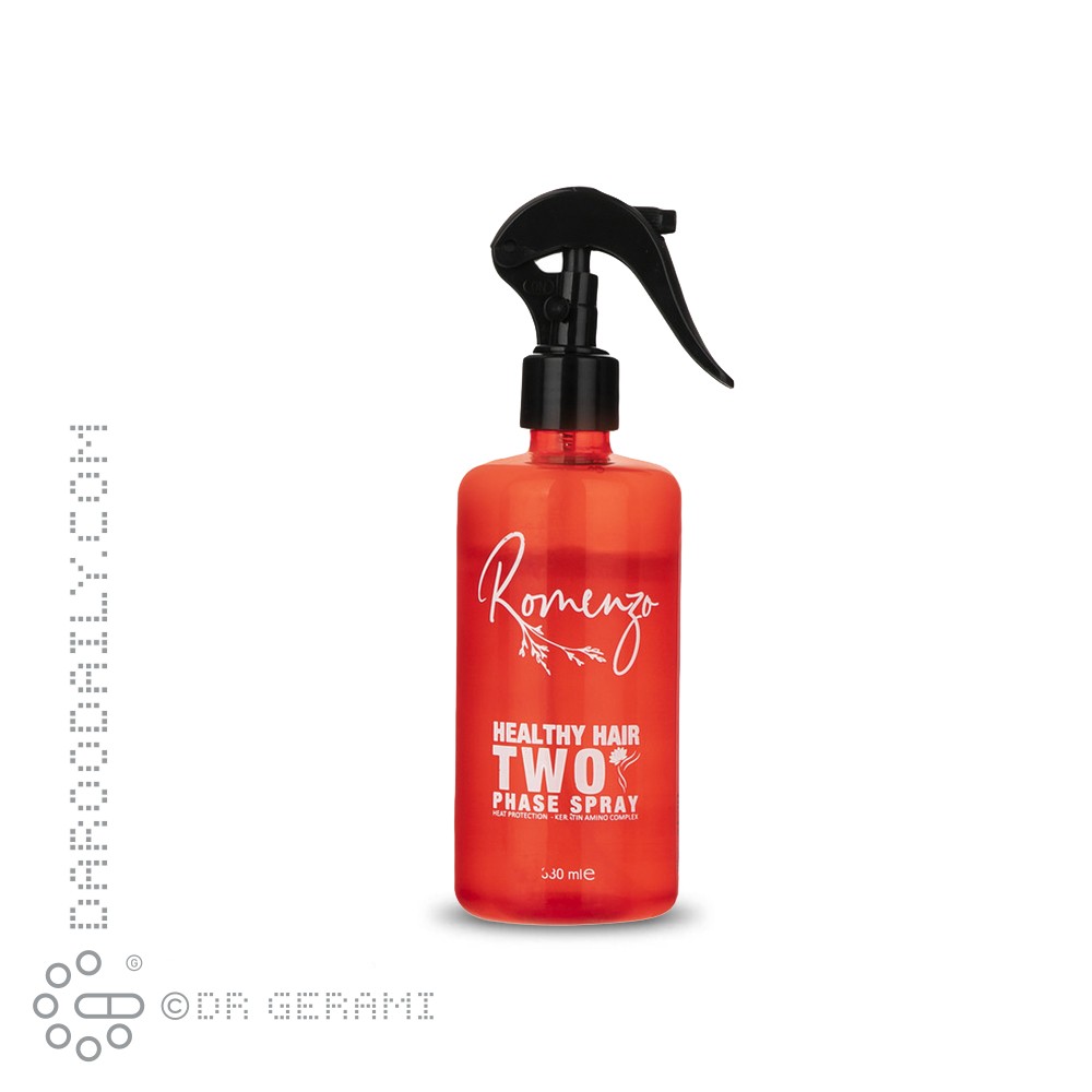 اسپری دو فاز مو مدل healthy hair حاوی کراتین رومنزو 330 میلی لیتری