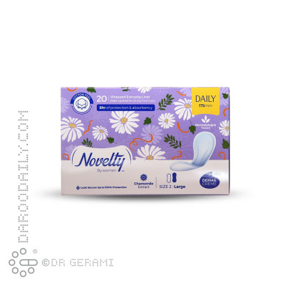 پد بهداشتی روزانه نازک بزرگ سایز 2 ناولتی 20 عددی