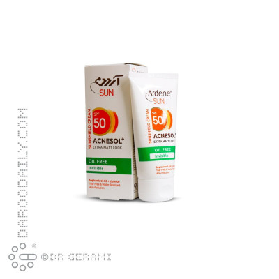 کرم ضد آفتاب بی رنگ پوست چرب مدل Acnesol+ با SPF50 آردن ۵۰ میلی لیتری