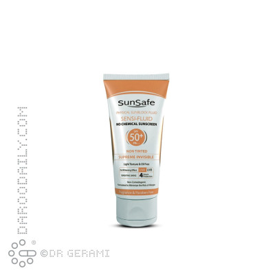 کرم ضد آفتاب رنگی پوست حساس SPF50 سان سیف ۵۰ میلی لیتری