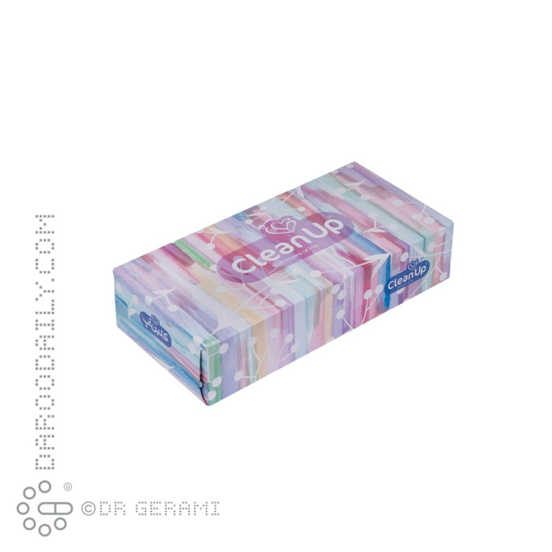 دستمال کاغذی دو لایه کلین آپ 100 برگی