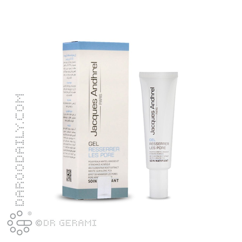 ژل جمع کننده منافذ باز پوست ژاک آندرل پاریس 30 میلی لیتری