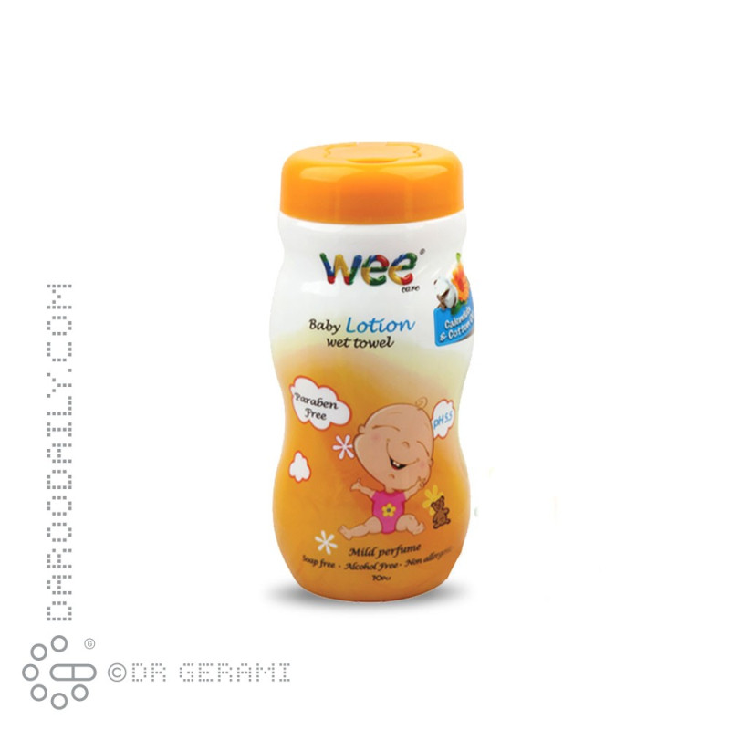 دستمال مرطوب کودک حاوی کالاندولا وی کر 70 عددی