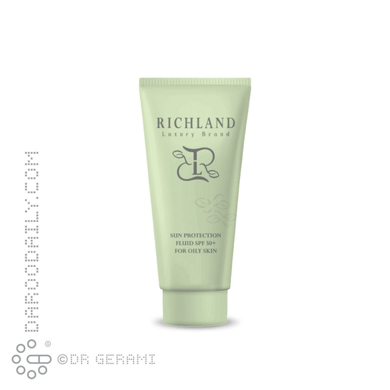 فلوئید ضد آفتاب بی رنگ پوست چرب SPF50 ریچلند 40 میلی لیتری