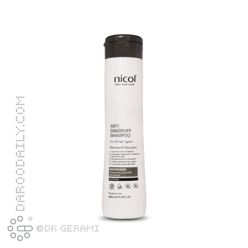 شامپو مو ضد شوره نیکول 280 میلی لیتری