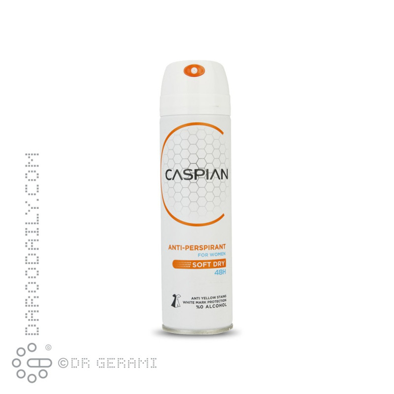 اسپری ضد تعریق بانوان مدل Soft Dry کاسپین 150 میلی لیتری