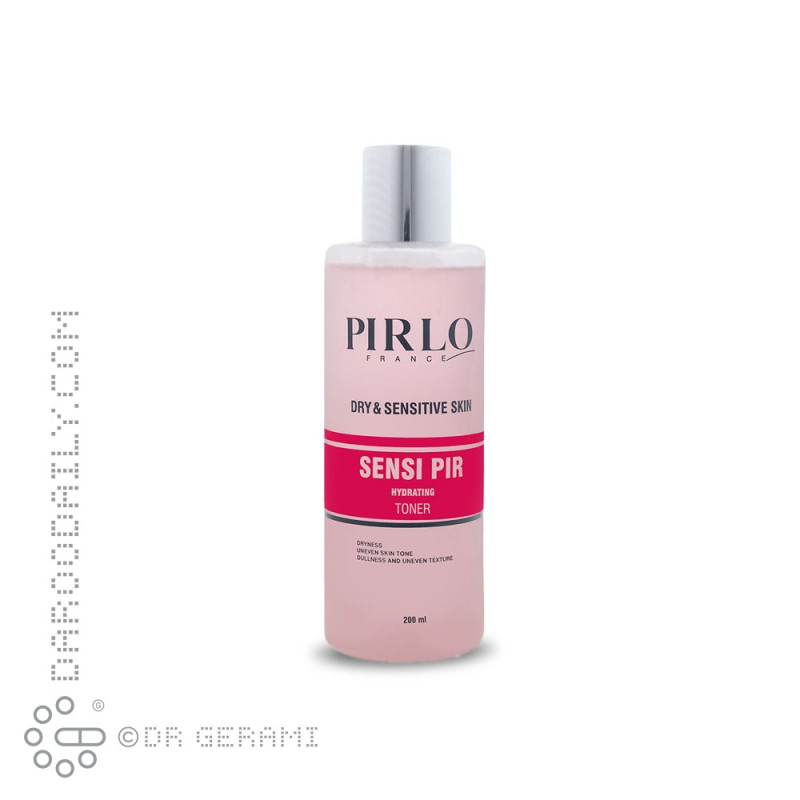 تونر پاک کننده پوست خشک و حساس پیرلو 200 میلی لیتری