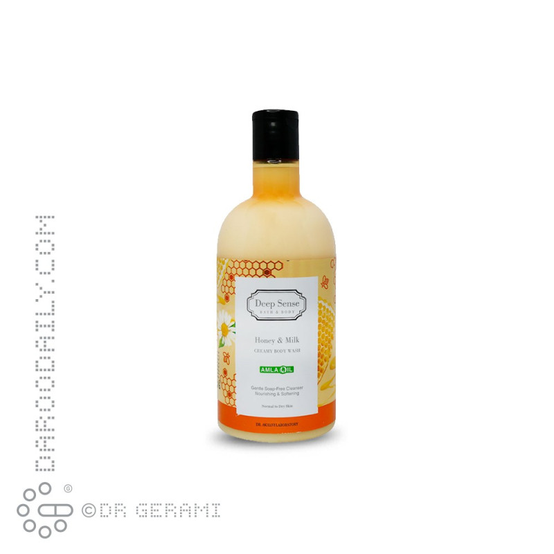 شامپو بدن کرمی شیر و عسل دیپ سنس 400 میلی لیتری