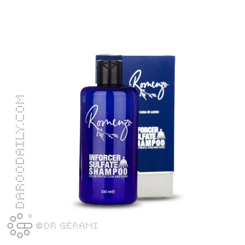شامپو فاقد سولفات موهای رنگ شده مدل Inforcer رومنزو 330 میلی لیتری