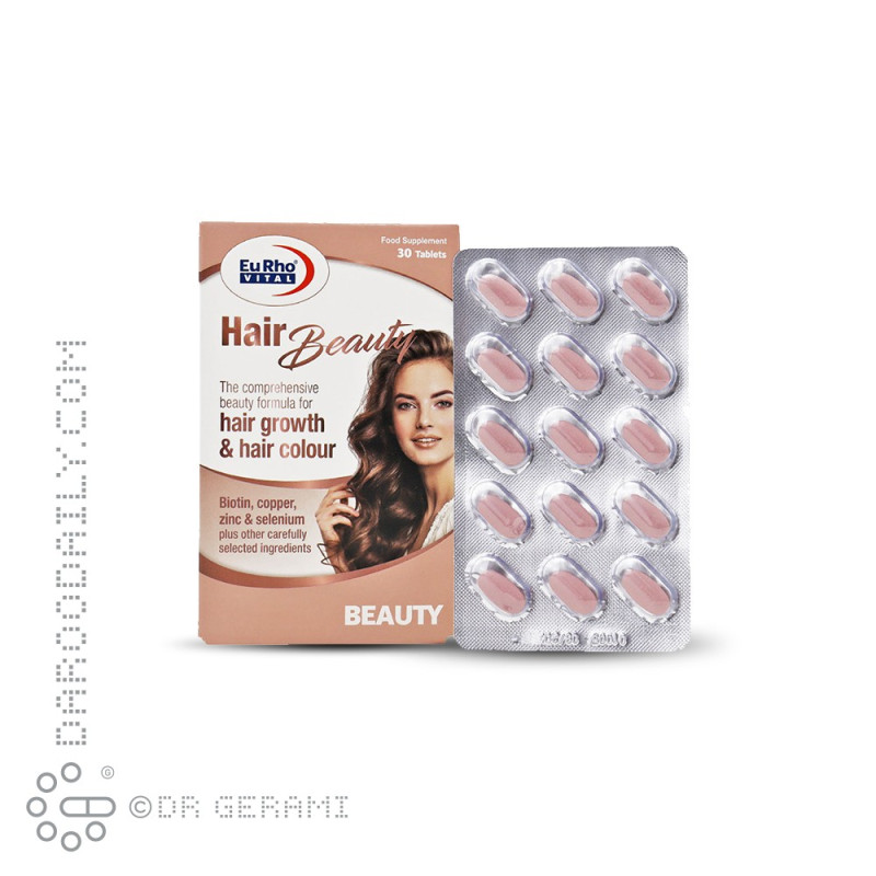 قرص هیر بیوتی یوروویتال 30 عددی